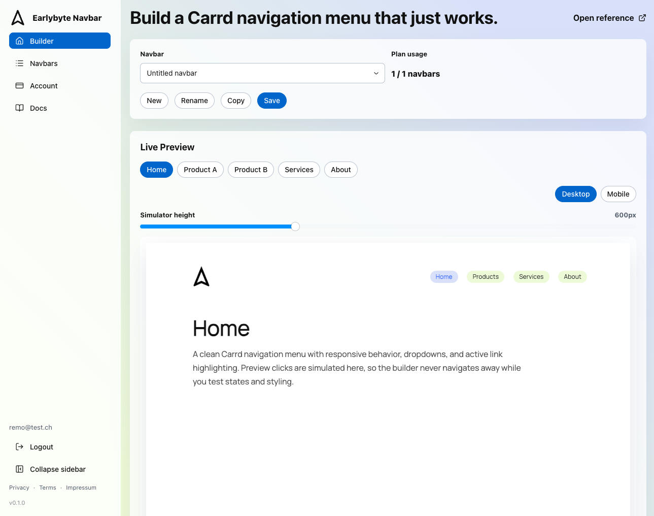 Carrd Navigation Bar Builder Carrd Navigation Bar Builder